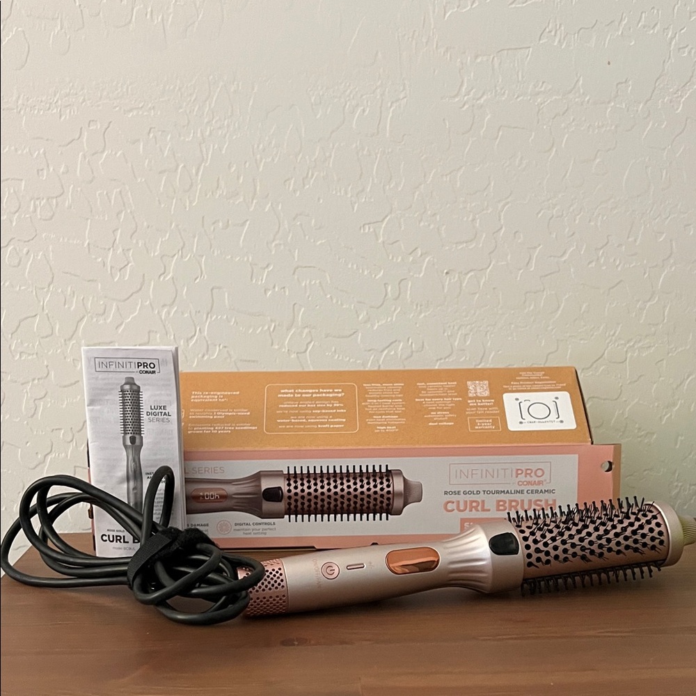 Conair InfinitiPro Curl Brush in Rose Gold